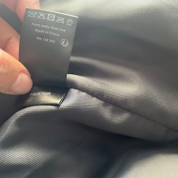 Zadig & Voltaire  FRIDAS Black Faux Fur Jacket Party Rocker Holiday Glam EU36 - Picture 9 of 11